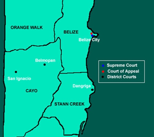 Belize  Judicial Map